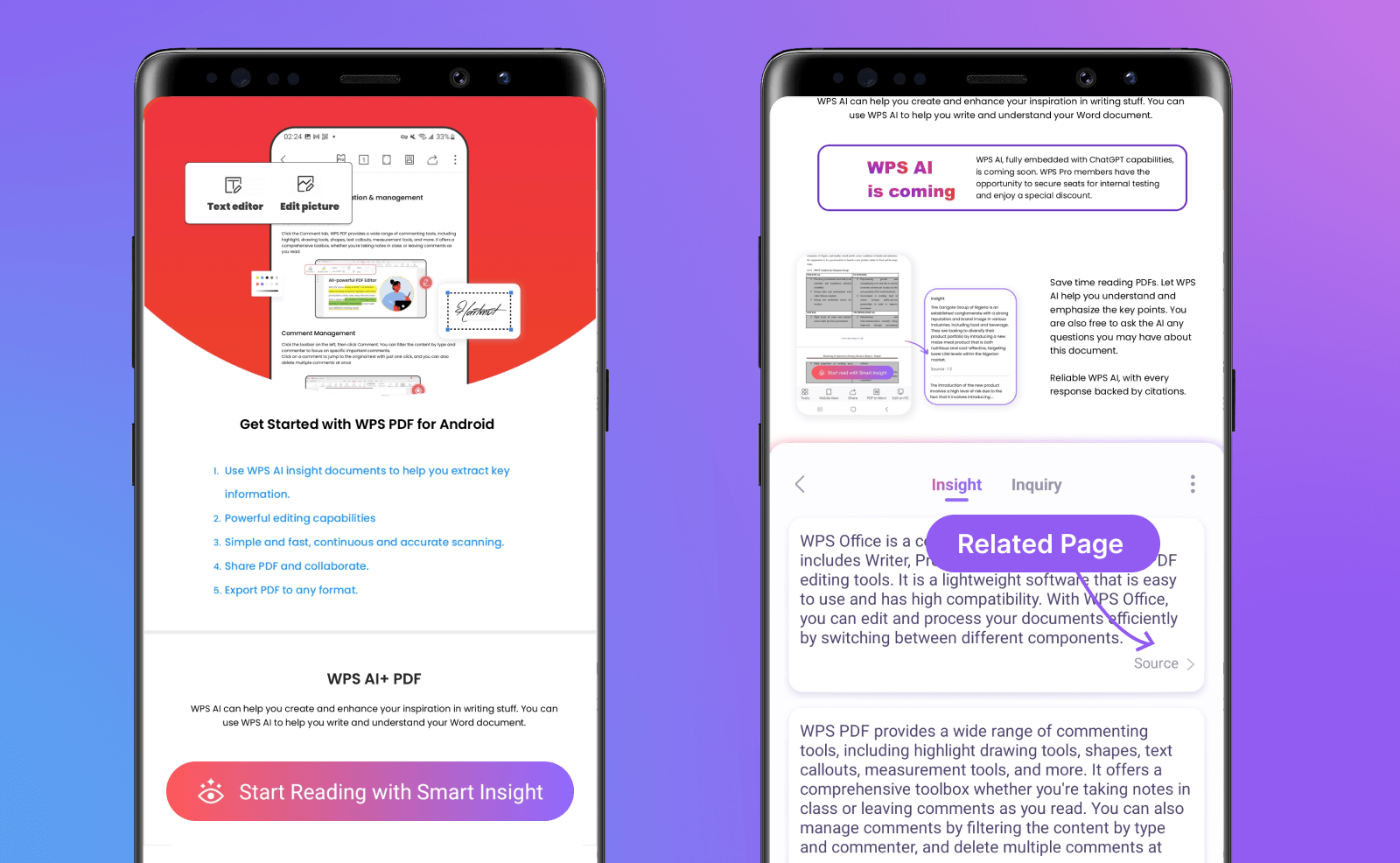 WPS 利用 WPS AI 释放您的创造力 - 适用于移动设备